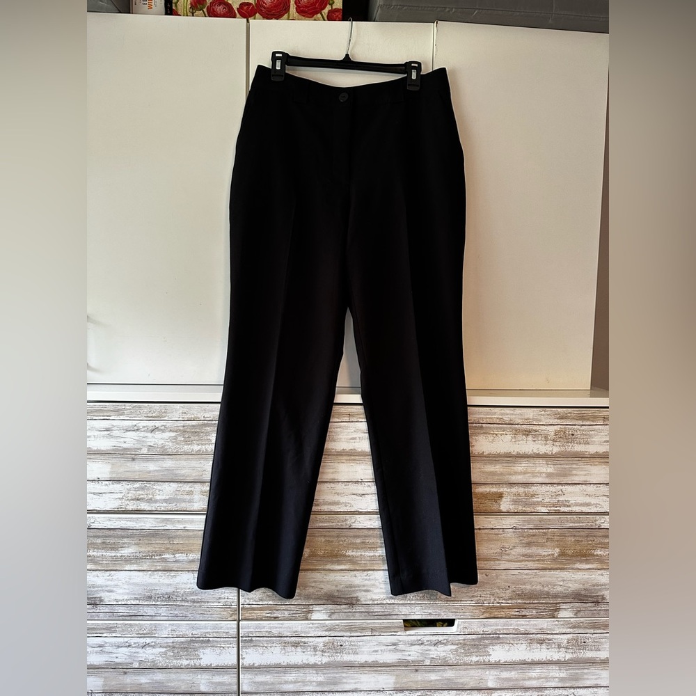 🖤 Worthington Curvy Straight Leg Black Dress Pants Size 10 Short